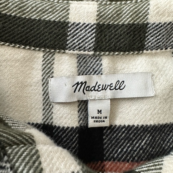 Madewell women’s button down flannel size M - Picture 3 of 3